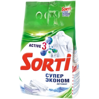 Порошок для машинной стирки Sorti Супер Эконом, 6кг