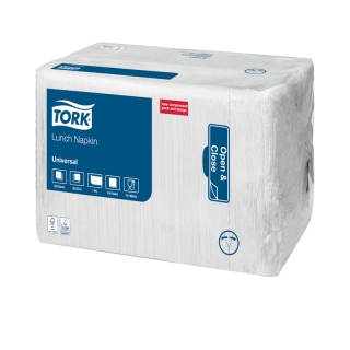 Салфетки бумажные Tork Universal, 1 слойн., 32*32, белые, 500шт.