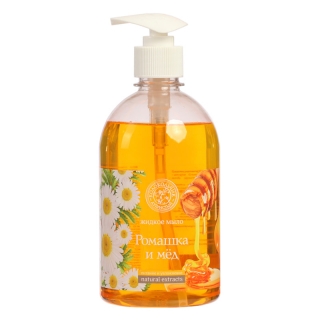 Мыло жидкое Душистый Колокольчик Ромашка и Мед, с дозатором, 500мл