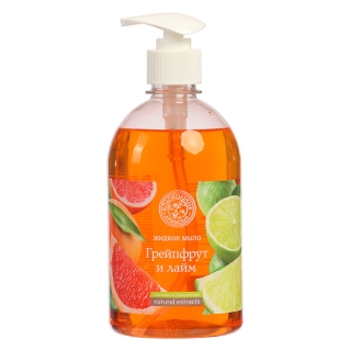 Мыло жидкое Душистый Колокольчик Грейпфрут и Лайм, с дозатором, 500мл