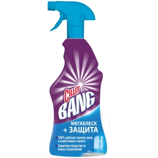 Средство чистящее Cillit Bang Мегаблеск + Защита, спрей, с курком, 750мл