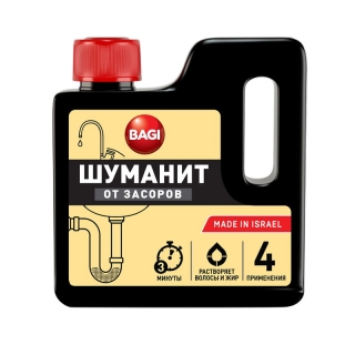Средство для прочистки труб Bagi Шуманит, гранулы, 280г