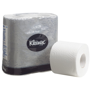 Бумага туалетная Kimberly-Clark Kleenex 2-слойная, 25м/рул., 4шт., тиснение, белая