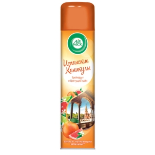 Освежитель воздуха аэрозольный Airwick Испанские каникулы. Грейпфрут и Цветущий лайм, 290мл