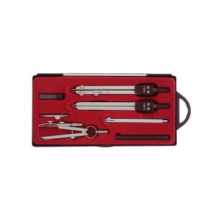 Готовальня ROTONDO, 7 предметов, пластиковый футляр