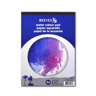 Бумага акварельная Reeves, 190г/м2, A4, альбом-склейка на твёрдой подложке, 12 л.