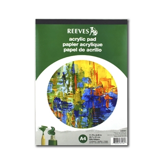 Бумага Reeves для рисования акриловыми красками, 190г/м2, A4, альбом-склейка, 15 листов