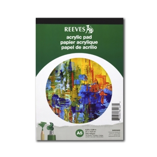 Бумага Reeves для рисования акриловыми красками, 190г/м2, A5, альбом-склейка 15 листов
