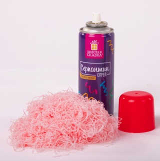 Серпантин в спрее ЗОЛОТАЯ СКАЗКА, 250 мл, цвета ассорти, 591483