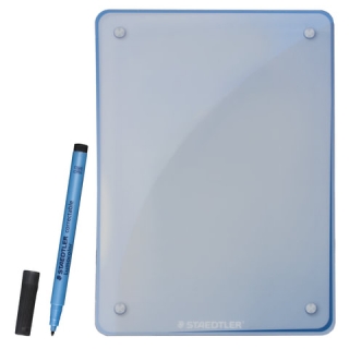 Доска маркерная STAEDTLER (Германия), А5, 148х210 мм, с маркером и держателем, самоклеящаяся, 641 MB