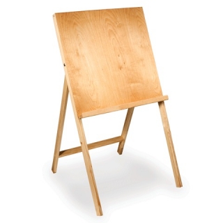 Мольберт напольный Хлопушка, размер планшета 60x60 см, в собранном виде 60x120x50 см