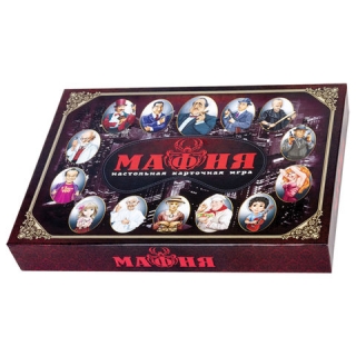 Игра настольная карточная Мафия, с масками, 10 КОРОЛЕВСТВО, 2620