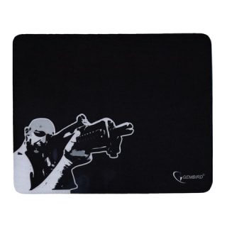 Коврик для мыши Gembird MP-GAME12 Снайпер, ткань+резина, 250x200x3 мм, черный