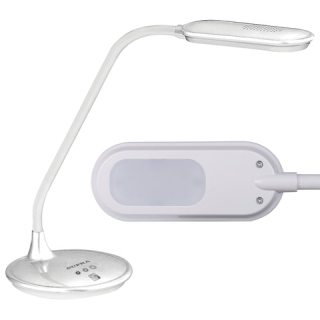 Светильник настольный Supra SL-TL301 на подставке, Светодиодный, сенсорное управление, 5 Вт, белый