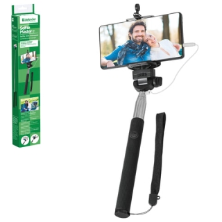 Штатив для селфи Defender Selfie Master SM-02, проводной, зажим 50-90 мм, длина штатива 20-98 см, 29402