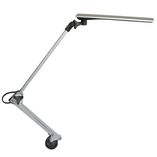 Светильник настольный Сириус С16C, на струбцине, Светодиодный, 7 Вт, сенсорный выключатель, серебристый, высота 54 см, С16С