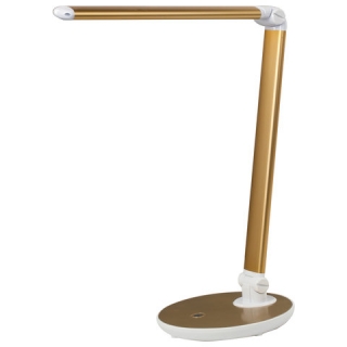 Светильник настольный Sonnen PH-3609, на подставке, Светодиодный, 9 Вт, алюминий, золотистый, 236687
