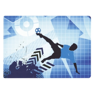 Настольное покрытие для письма и творчества Пифагор, размер А4, пластик, Футбольный мяч, 227252