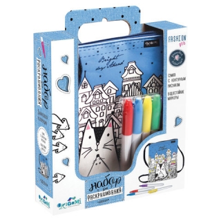 Набор для творчества Fashion girls Друзья, сумка для раскрашивания, маркеры, ORIGAMI, 04018, 3444