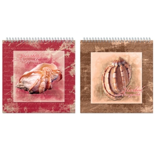 Скетчбук ПОЛИНОМ, белая бумага 160 г/м2, 190х190 мм, 60 л., гребень, жёсткая подложка, 2610