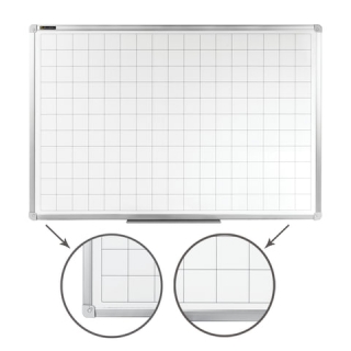 Доска магнитно-маркерная в клетку (60х90 см) Brauberg, алюминиевая рамка, 236862