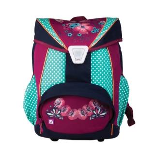 Рюкзак Brauberg для учениц, ортопедический, евроформат, EasyLock, Горошек, 20 литров, 37х29х19 см, 226326