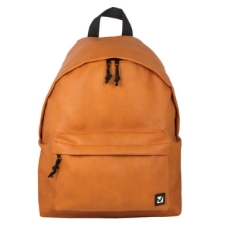 Рюкзак Brauberg универсальный, сити-формат, коричневый, кожзам, Селебрити, 20 литров, 41х32х14 см, 226424