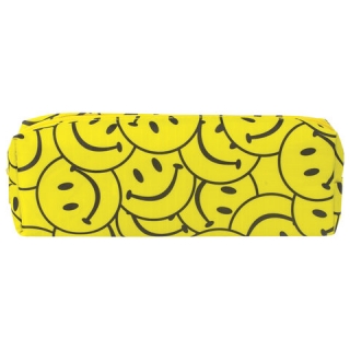 Пенал-косметичка Brauberg, с наполнением (линейка, карандаш, точилка, резинка), Смайл, 20х7х4 см, 225528