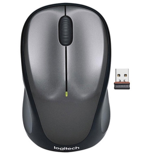 Мышь беспроводная Logitech M235, 2 кнопки+1 колесо-кнопка, оптическая, чёрно-серый, 910-002201