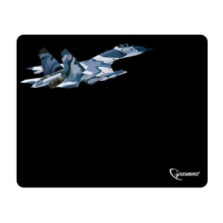 Коврик для мыши Gembird MP-GAME8 Самолет, ткань+резина, 250x200x3 мм, черный