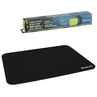 Коврик для мыши Defender GP-800 Viking, ткань+натуральная резина, 405х285х4 мм, черный, 50080