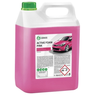 Шампунь автомобильный для автоматической и ручной мойки 6 кг Grass Active Foam Pink Розовая пена, 113121