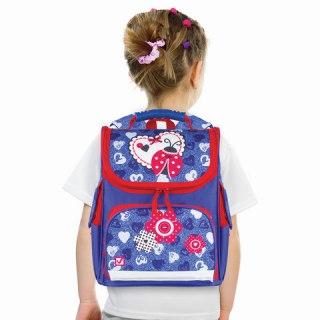 Ранец Brauberg Style c эргономичной спинкой, для девочек, Божья коровка, 37х28х21 см, 227826