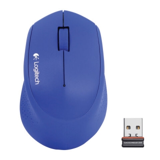 Мышь беспроводная Logitech M280, 1000dpi, USB, синяя, 910-004294/910-004290