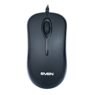 Мышь проводная Sven RX-165, USB, 2 кнопки + 1 колесо-кнопка, оптическая, чёрная, SV-03200165UB