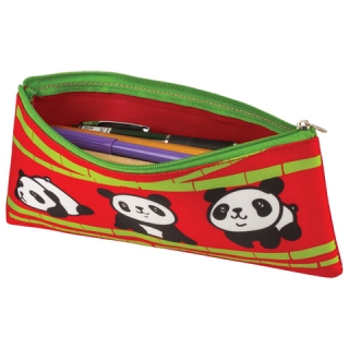 Пенал-косметичка Brauberg, 1 отделение, для учениц начальной школы, полиэстер, Панда, 20х10 см, 227048