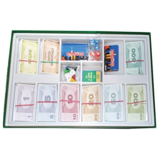 Игра настольная Миллионер Elite, игровое поле, банкноты, жетоны, акции, полисы, ORIGAMI, 00111