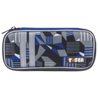 Пенал Tiger Family (Тайгер), 1 отделение, съёмная откидная планка, Электро, 22х11х6 см, TGNQ-030F1