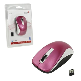 Мышь беспроводная Genius NX-7010, 2 кнопки + 1 колесо-кнопка, оптическая, пурпурная, 31030114107