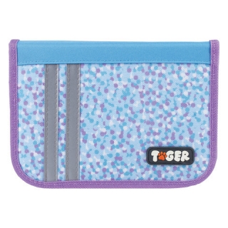 Пенал Tiger Family (Тайгер), с наполнением, 1 отделение, откидная планка, 23 предмета, Мечта, 20х14х4 см, TGNQ-031C1