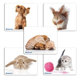 Коврик для мыши Defender, шелк+резина, 230x190x1,6 мм, 10 видов, 50706