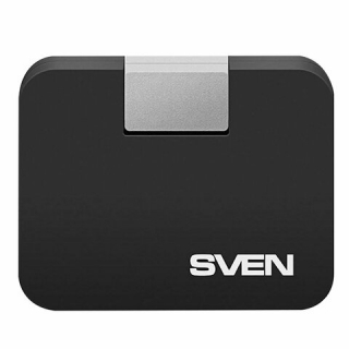 Хаб Sven HB-677, USB 2.0, 4 порта, порт для питания, черный, SV-017347