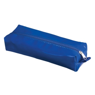 Пенал-косметичка Brauberg под искусственную кожу, Блеск, синий, 20х6х4 см, 226720