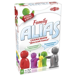 Игра настольная Alias СКАЖИ ИНАЧЕ. Для всей семьи, компактная версия, TACTIC, 53374