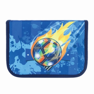 Пенал Tiger Family (Тайгер), 1 отделение, откидная планка, Футбольный мяч, 20х14х4 см, TGNQ-033C1E