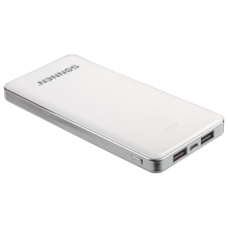 Аккумулятор внешний Sonnen Powerbank V31, 12000 mAh, литий-полимерный, белый, 262757