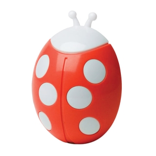 Светильник-ночник ЭРА NN-601 Божья Коровка, Светодиодный, с сенсором света, детский, красный, NN-601-LS-R