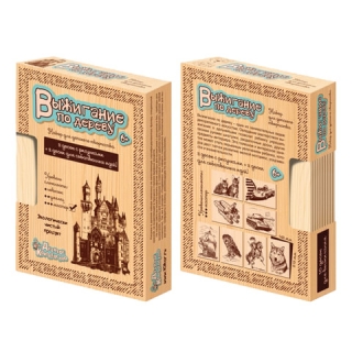 Набор досок для выжигания Мастер (8 с рисунком + 2 чистые), 15х21 см, Десятое королевство, 01725