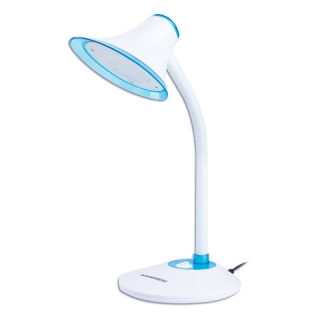 Светильник настольный Sonnen OU-608, на подставке, Светодиодный, 5 Вт, белый/синий, 236669