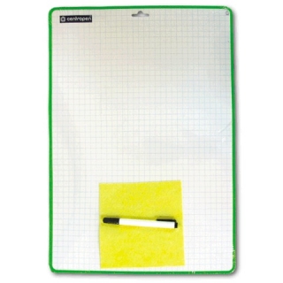 Доска двусторонняя маркерная А3 (340х480 мм), Клетка, 1 маркер, Centropen, 7789